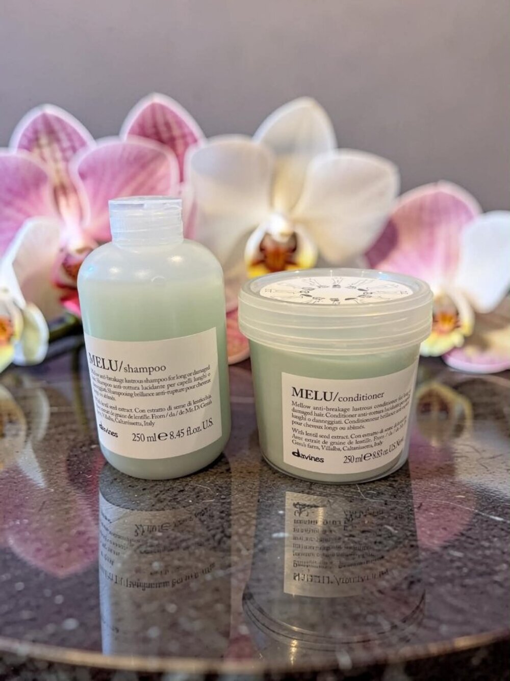 Davines Melu Prevent Breakage Split Ends Shampoo8.45 oz & Conditioner 8.83 oz